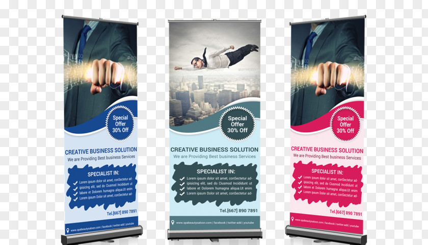Banner Rollup Brand Display Advertising Poster PNG