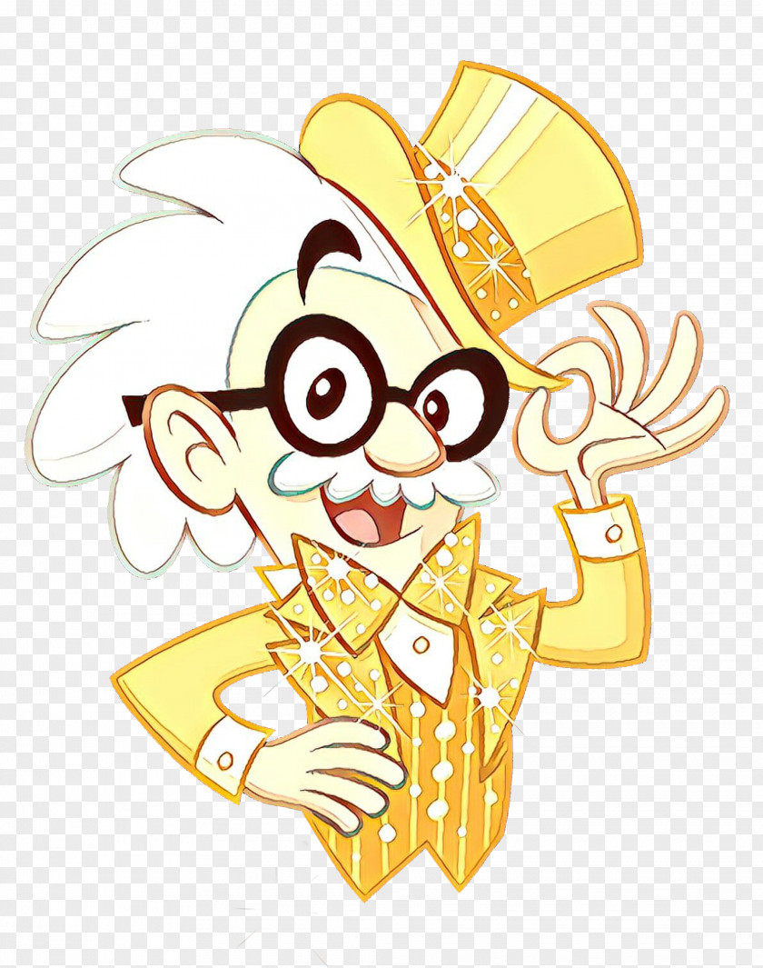 Cartoon Yellow Smile Sticker PNG