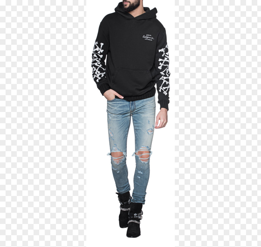 Jeans Hoodie T-shirt Neck PNG