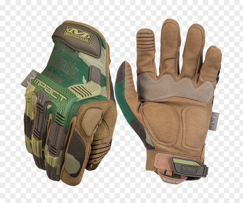 Military U.S. Woodland Mechanix Wear Glove M-pact Camouflage PNG