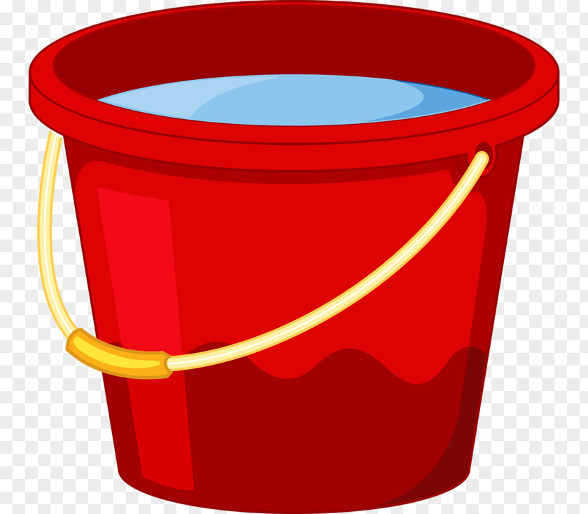 Red Bucket Clip Art PNG