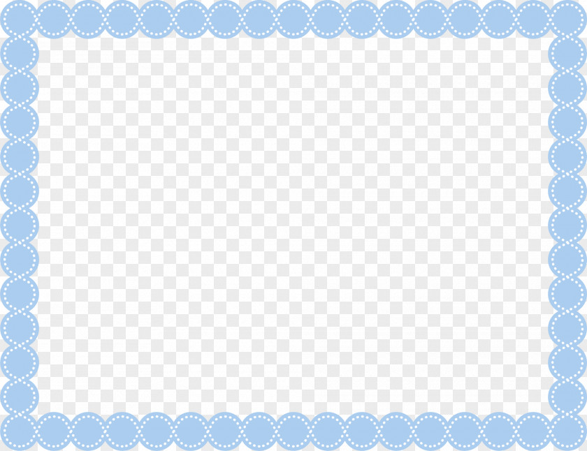 Blue Circle Frame Area Pattern PNG