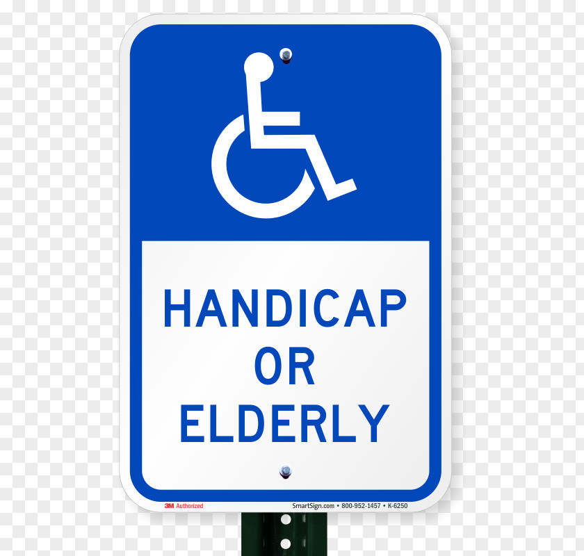 Thick Respect For The Elderly Disabled Parking Permit Florida Disability Car Park Sign PNG