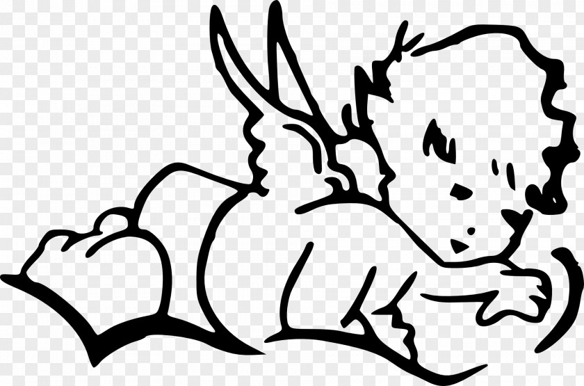 Baby Angel Drawing Line Art Clip PNG