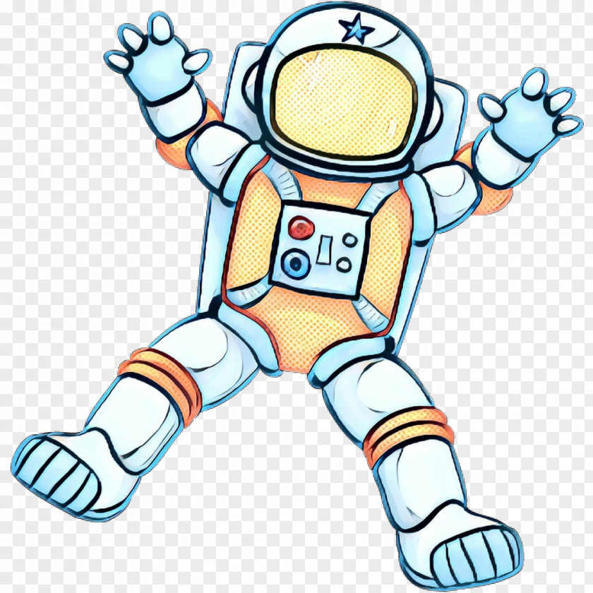 Line Art Character Astronaut Cartoon PNG