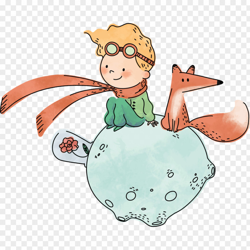 Little Prince The Drawing Child Sticker Text PNG