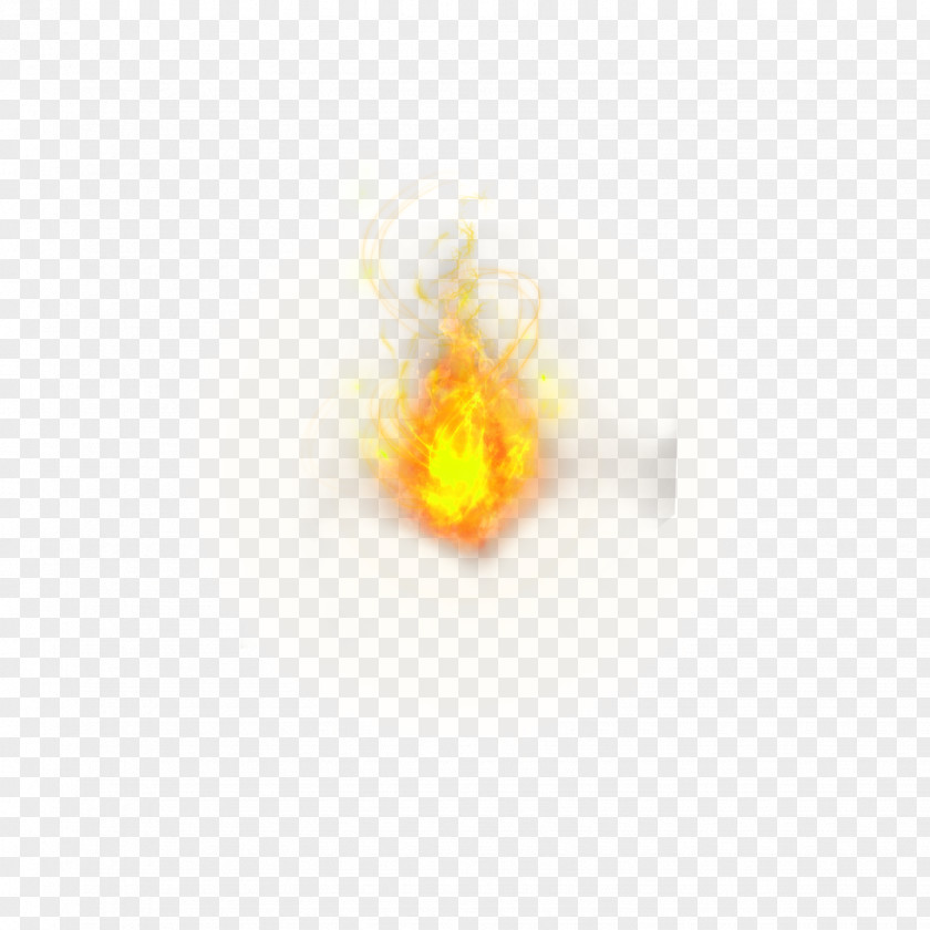 Yellow Simple Flame Effect Element Desktop Wallpaper Computer PNG