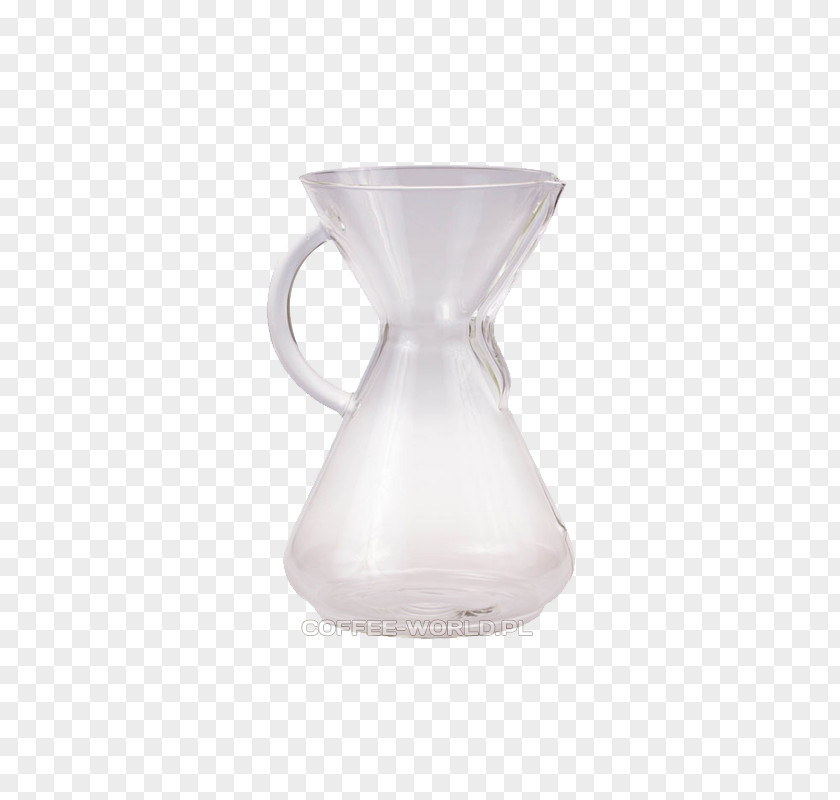 Coffee Chemex Coffeemaker Six Cup Glass Handle Drink PNG