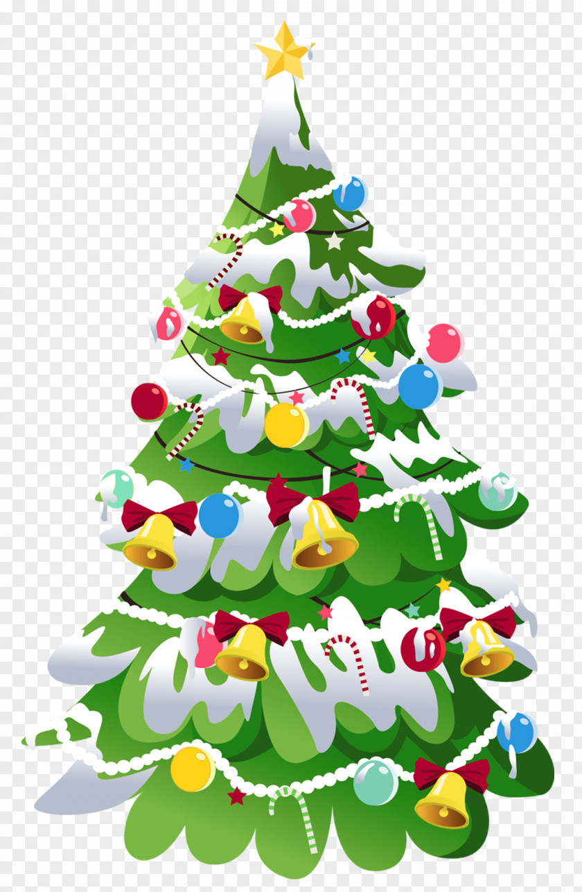Creative Christmas Tree Santa Claus Clip Art PNG