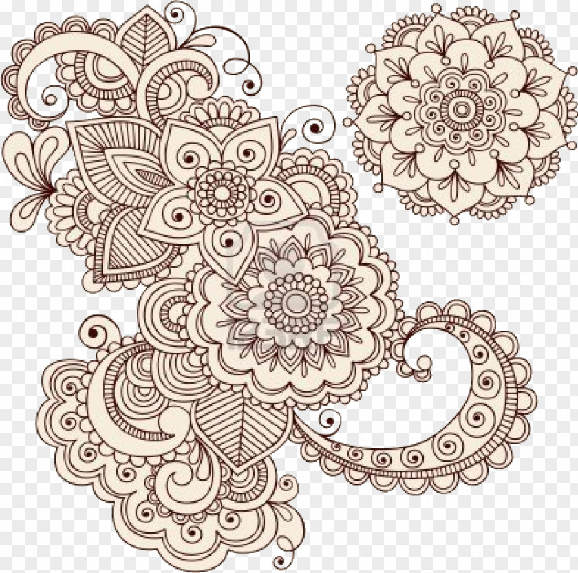 Henna Drawing Rangoli Pattern PNG