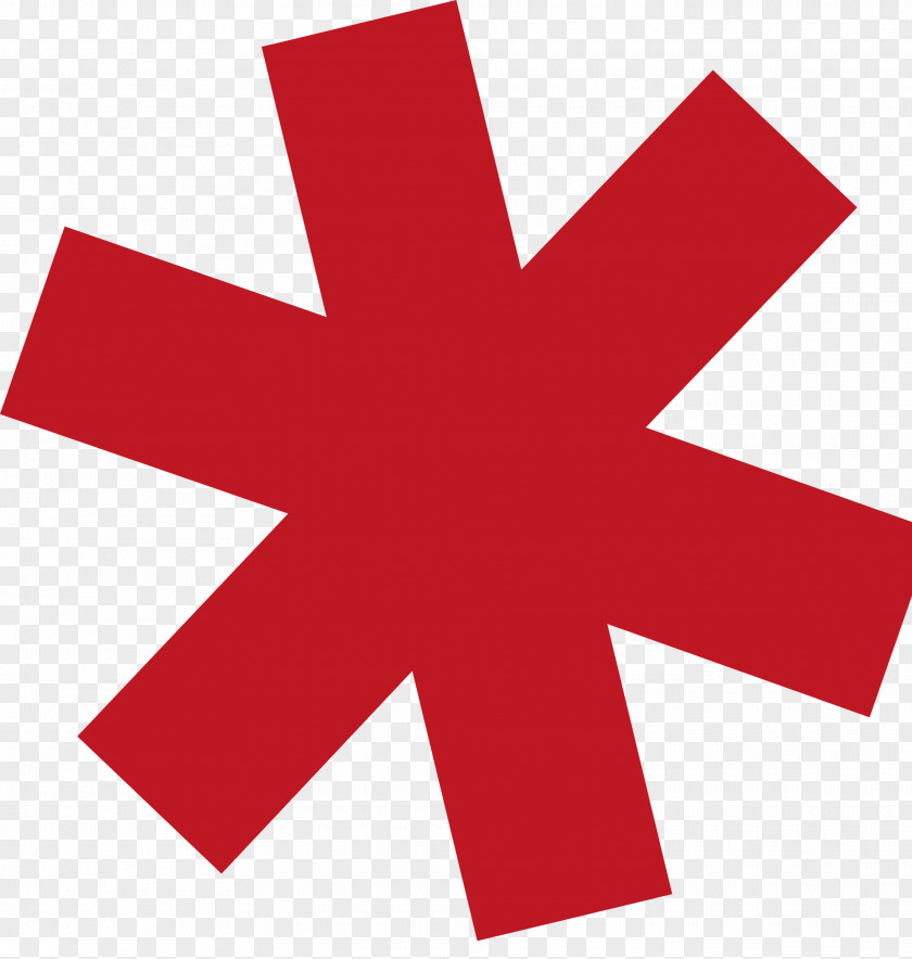 Red Star Asterisk Clip Art PNG