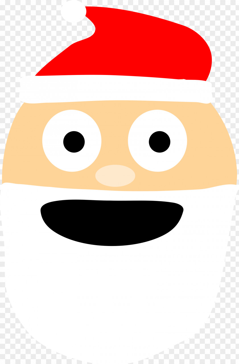 Santa Emoji Social Media Clip Art PNG