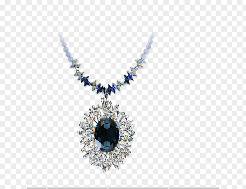 Tang Houhai Sapphire Semi-precious Stones Necklaces Jewellery Aquamarine Nightshirt Sweater PNG