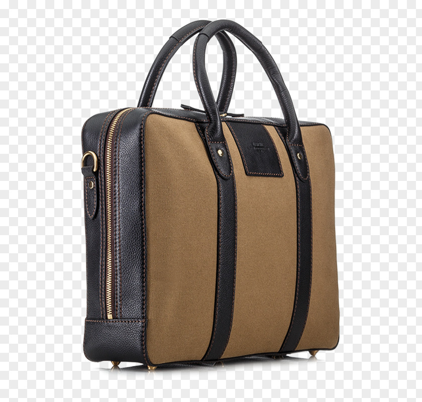 Zipper Briefcase Leather Handbag Pocket PNG