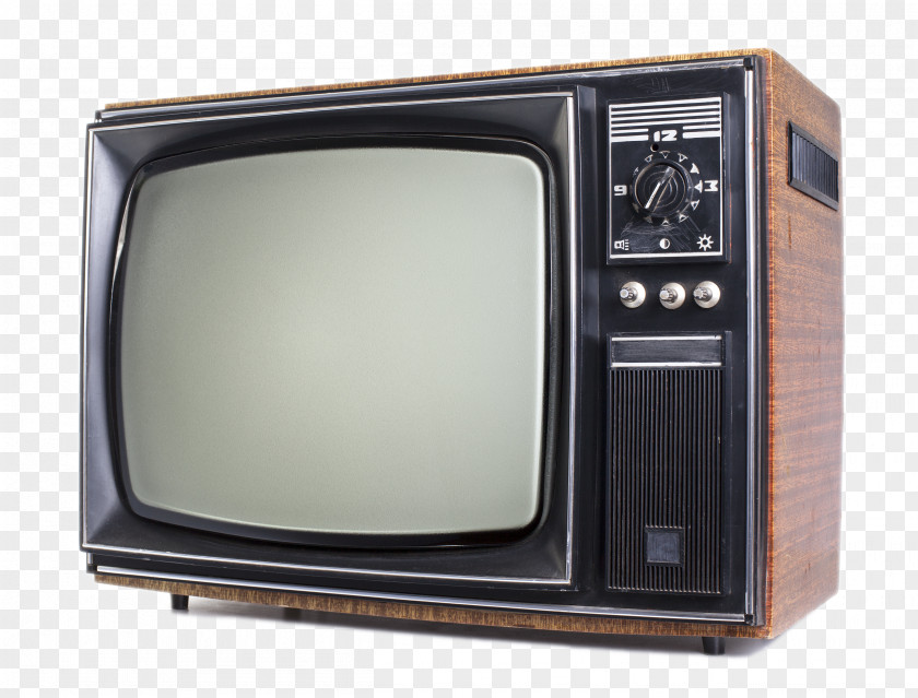 Black And White TV Picture Television Set Stock Photography PNG
