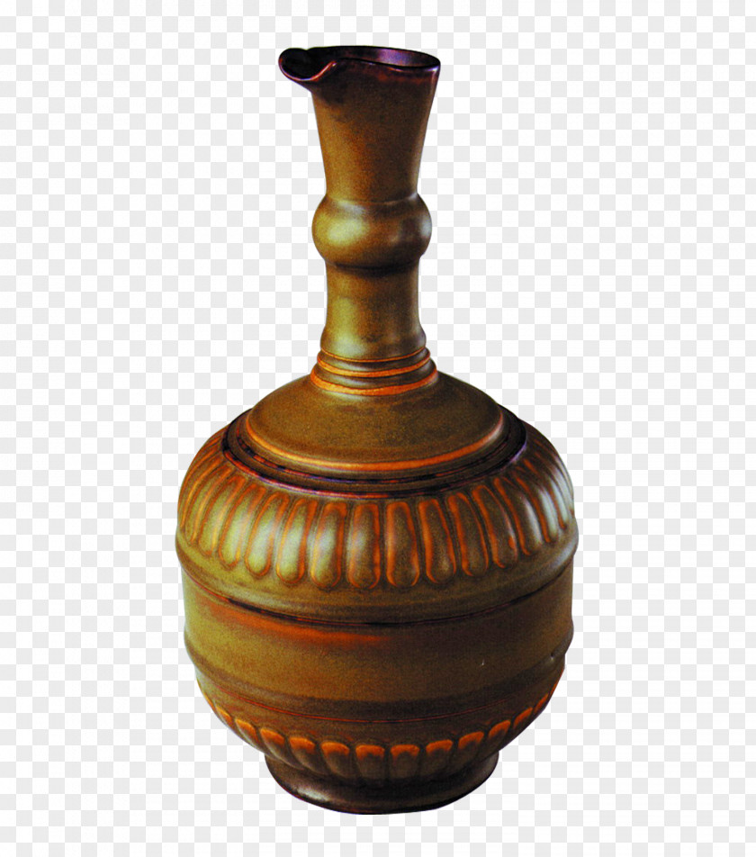 Brown Vase Porcelain Ceramic Florero PNG