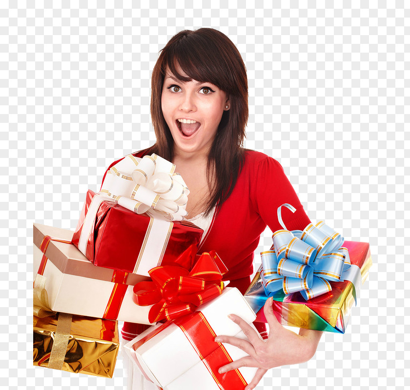 Gift Christmas Woman Holiday Santa Claus PNG