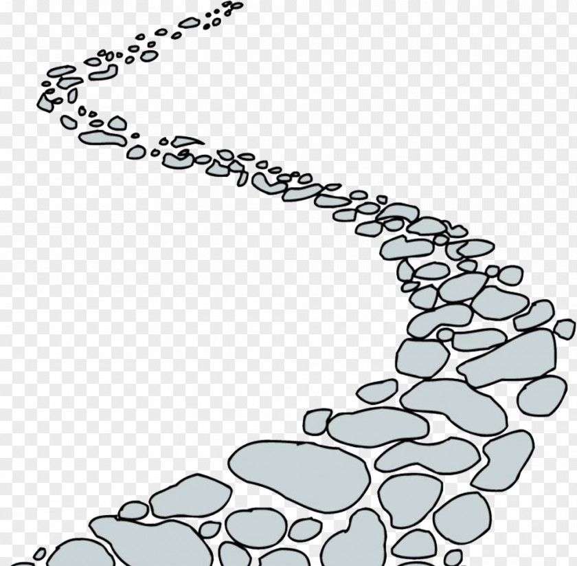 Curved Mountain Road Cartoon Clip Art PNG