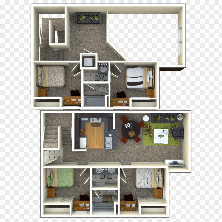 House Winter Park Loft Bedroom Plan PNG