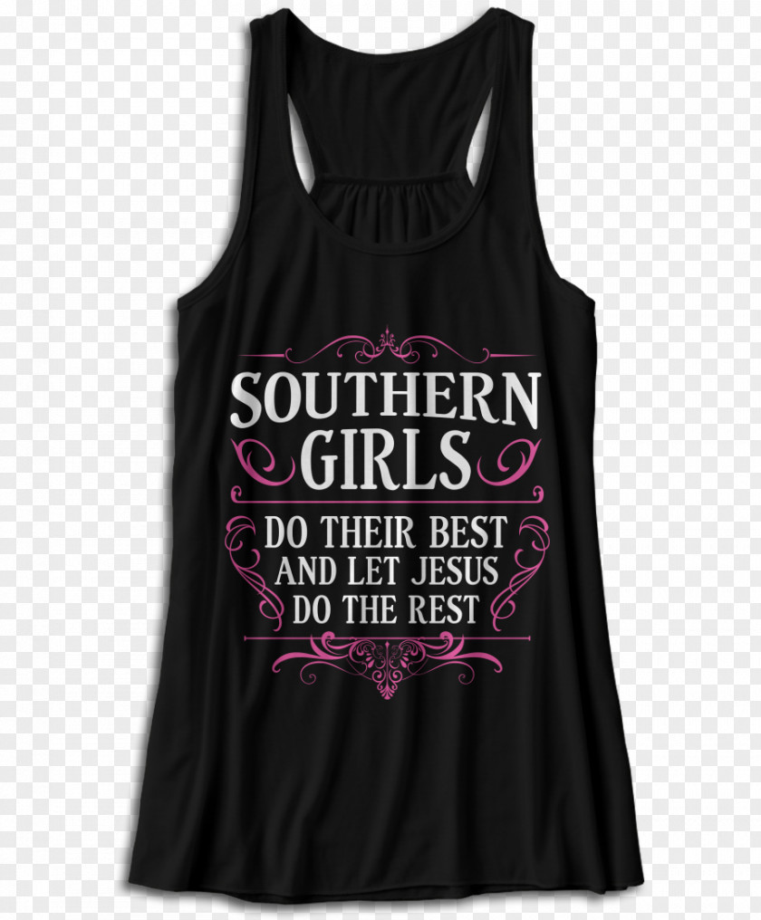 Southern Girls Gilets T-shirt Active Tank M Sleeveless Shirt PNG
