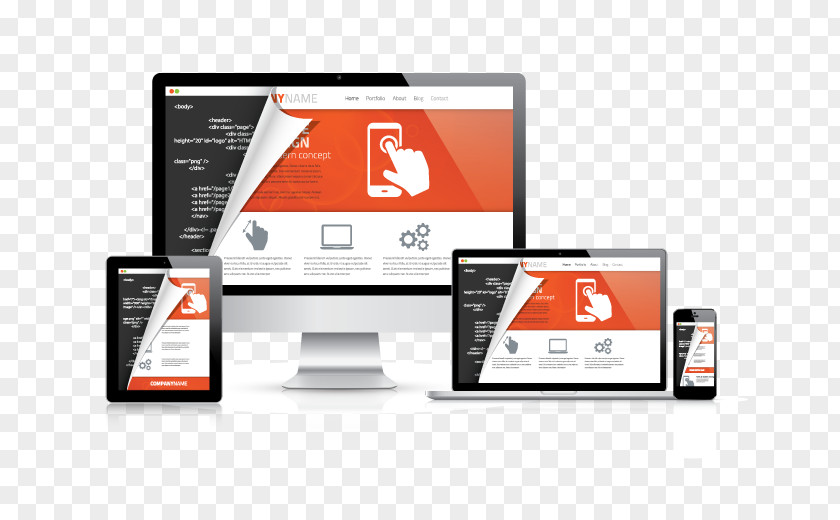 Web Design Responsive Development PNG