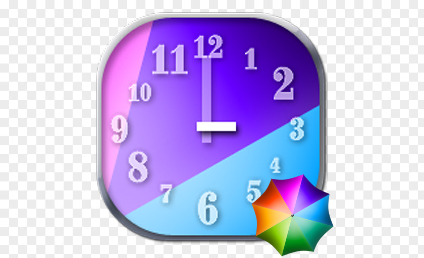 Alarm Clock Digital Clocks Purple Font Design PNG