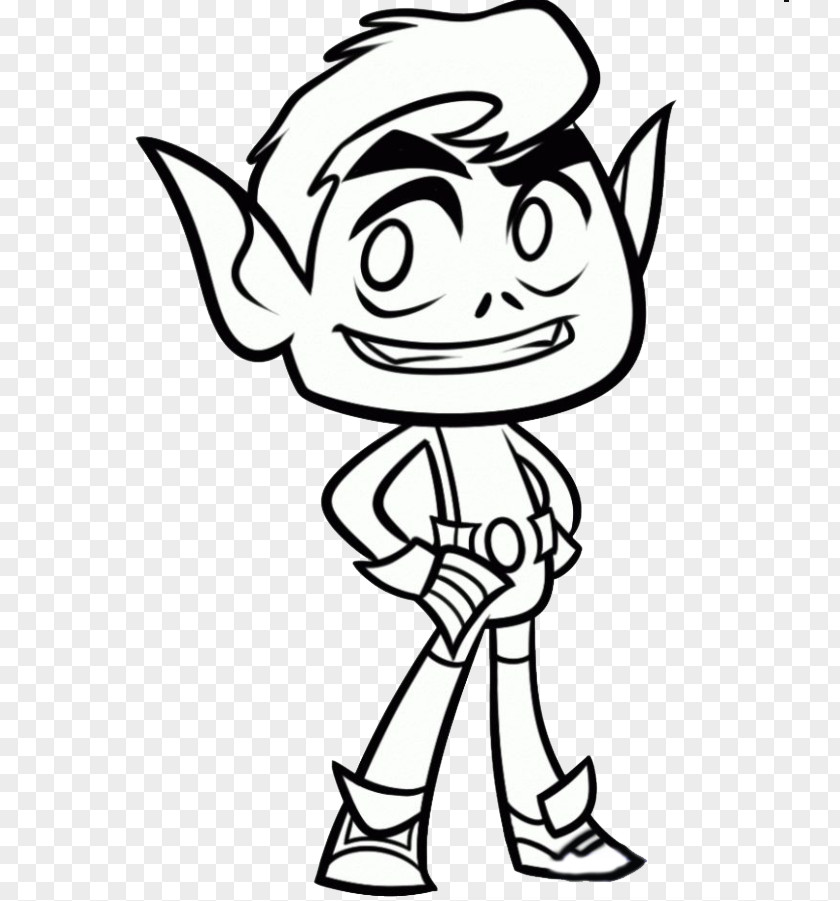 Beast Boy Coloring Book Drawing Child Teen Titans PNG