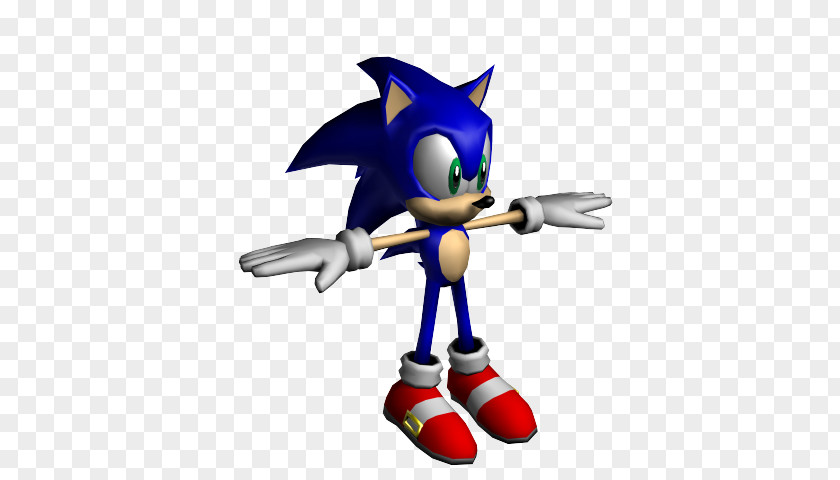 Low Poly Character T Pose Sonic Unleashed 3D Blast Free Riders Rush Lost World PNG