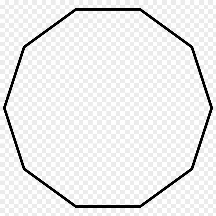 Polygon Decagon Regular Geometry Internal Angle PNG