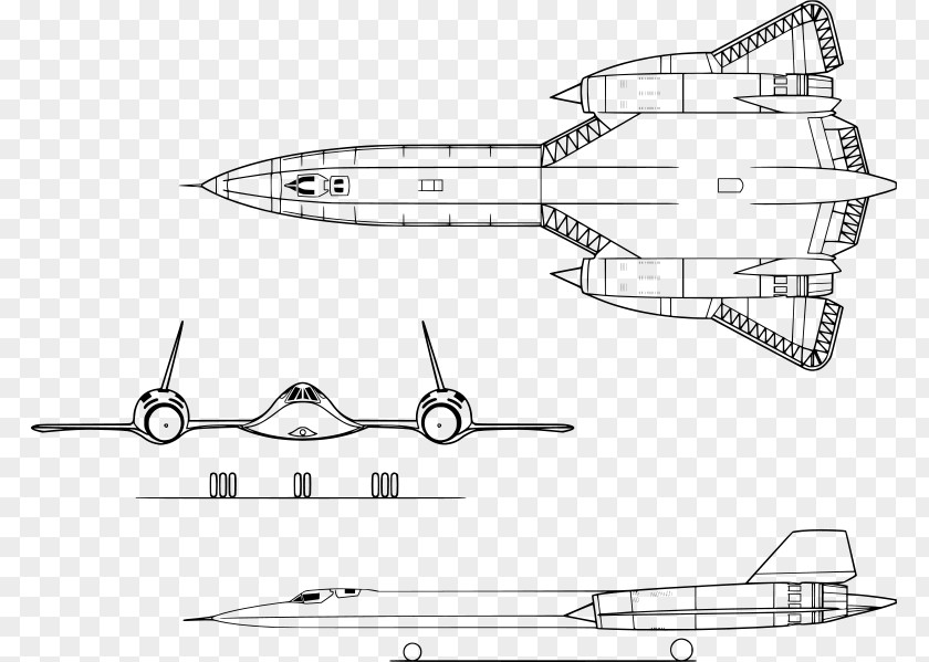 Airplane Lockheed SR-71 Blackbird A-12 Reconnaissance Aircraft PNG