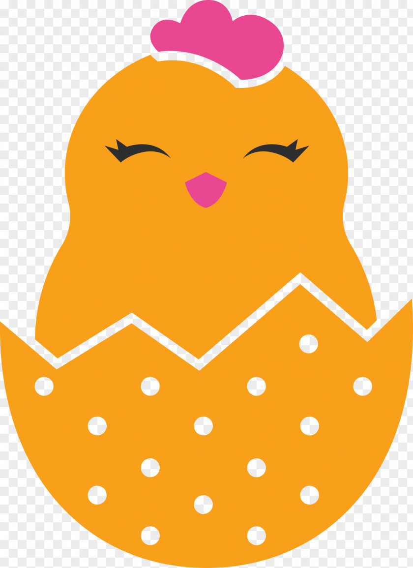 Chick In Eggshell Easter Day Adorable PNG