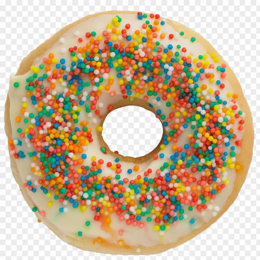 Glaze Sprinkles Donuts Nonpareils Dessert PNG