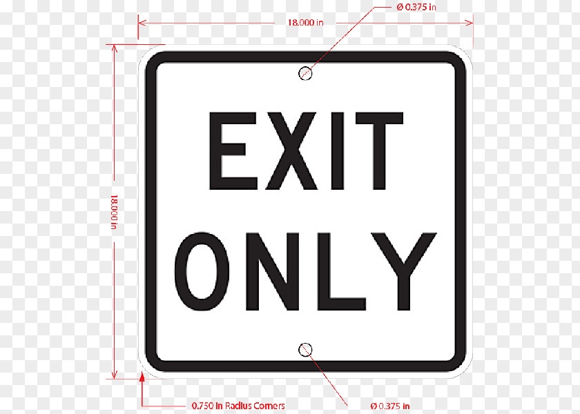 MyParkingSign Exit Only Sign 30 X Number Brand Logo Product Design PNG