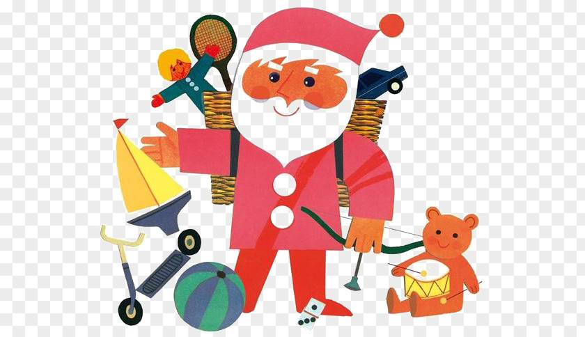 Santa Claus Carrying A Gift Romeo Explores The Farm Illustrator Illustration PNG