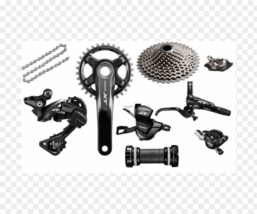 Bicycle Groupset Shimano Deore XT Derailleurs PNG