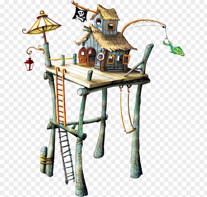 Fairy Tale House Animal Table M Lamp Restoration PNG