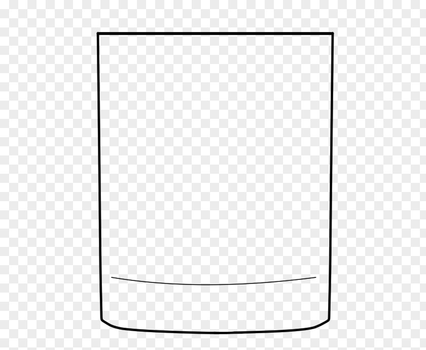 Old Fashioned Glass Paper White Line Angle PNG