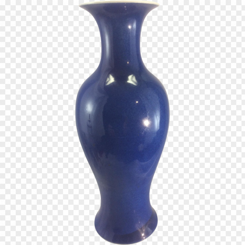 Vase Ceramic Cobalt Blue PNG