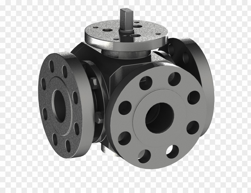 Ball Valve Trunnion Flange Flow Control PNG