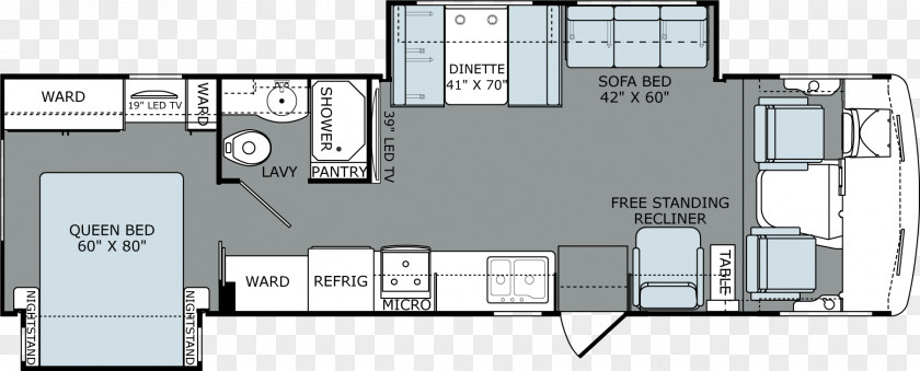 Car Floor Plan Fleetwood Enterprises Campervans Architecture PNG