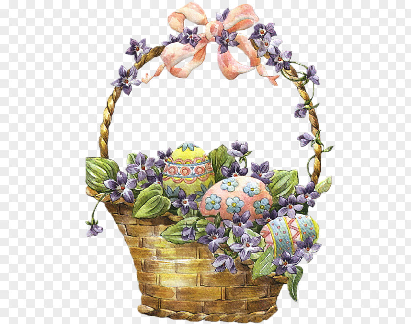 Easter Bunny Basket Egg Clip Art PNG