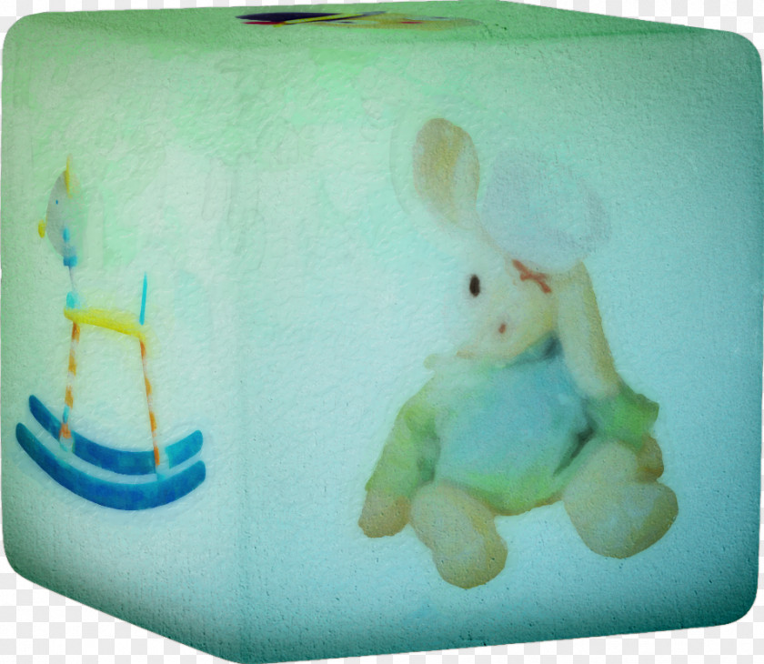 Pretty Printing Cube Easter Bunny Rabbit Plush PNG