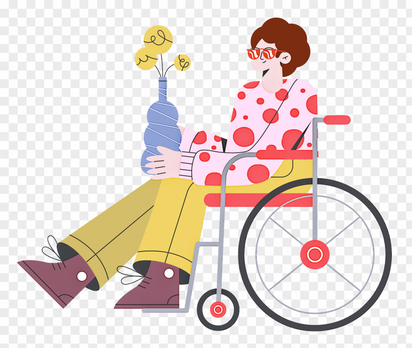 Sitting On Wheelchair PNG