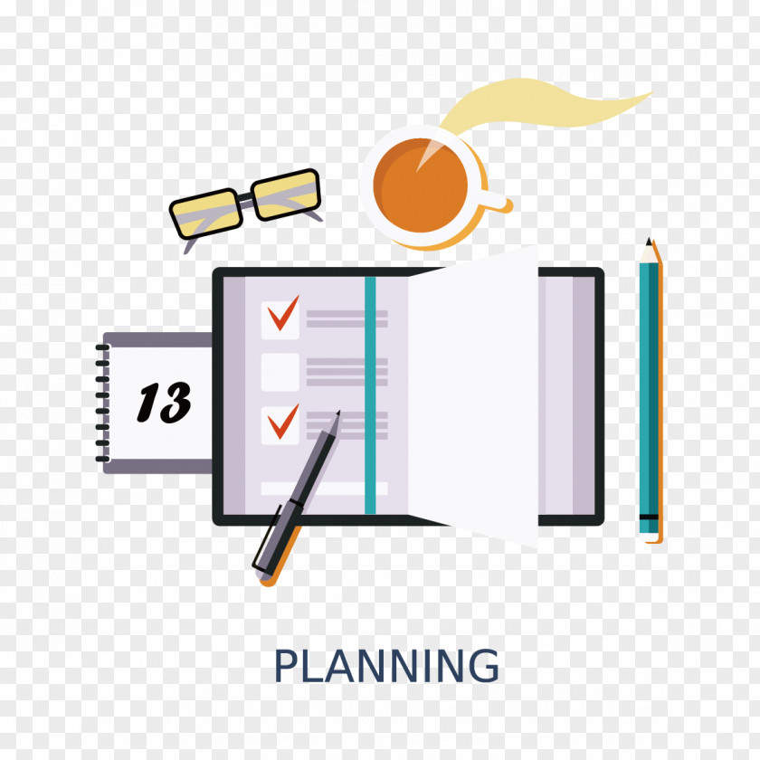 Book Pen And Glasses Adobe Illustrator Handwriting Icon PNG