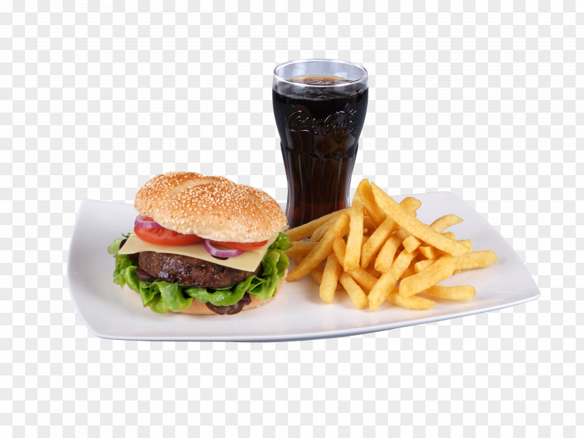 Burger Restaurant French Fries Breakfast Sandwich Cheeseburger Full Veggie PNG