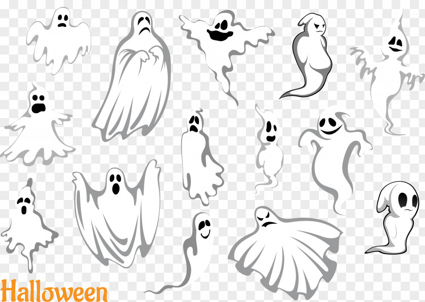 Hand-painted All Kinds Of Ghost Yūrei PNG