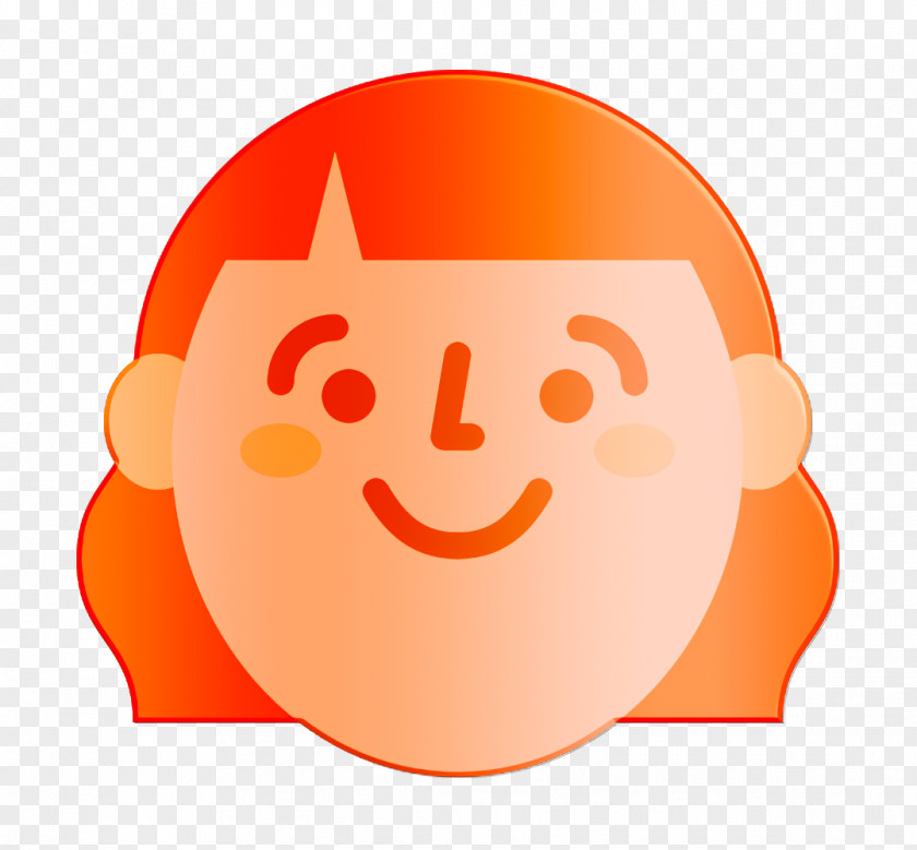 Happy People Icon Emoji Woman PNG