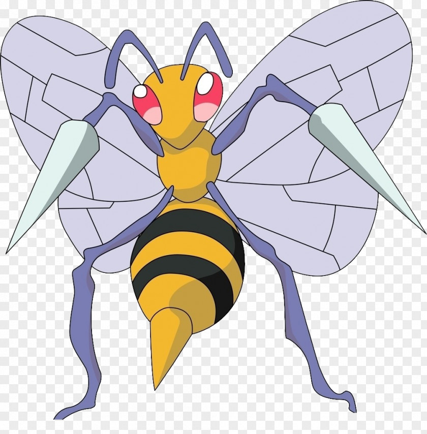 Insect Pokxe9mon Red And Blue GO Diamond Pearl Beedrill PNG