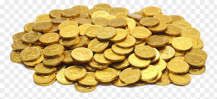 A Pool Of Gold Coins Coin Bullion PNG