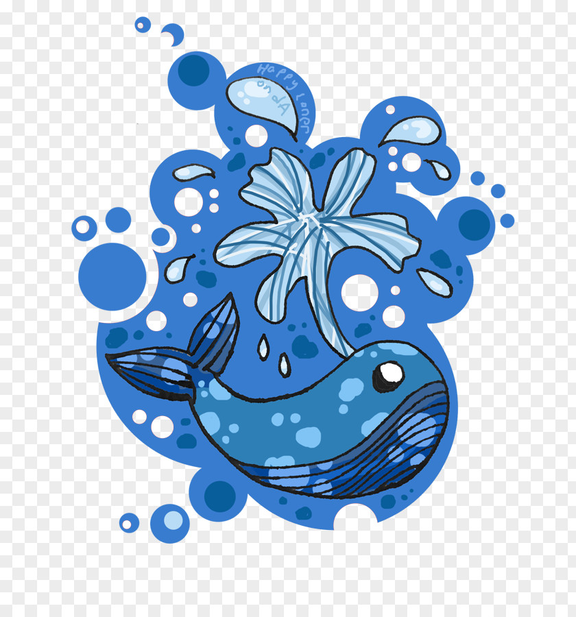 Blue Whale Clip Art Illustration Cartoon Flower Product PNG